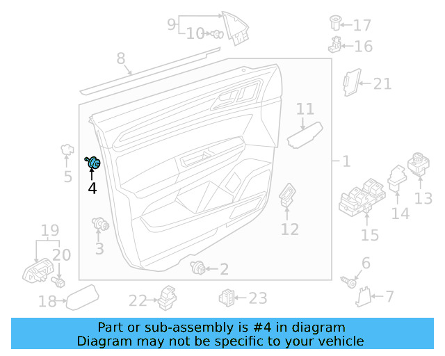 Door Trim Panel Retainer Clip 5G0-868-563 - View 59