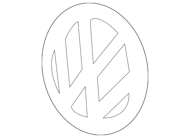 Grille Emblem 5C6-853-601-D-LIP - View 9