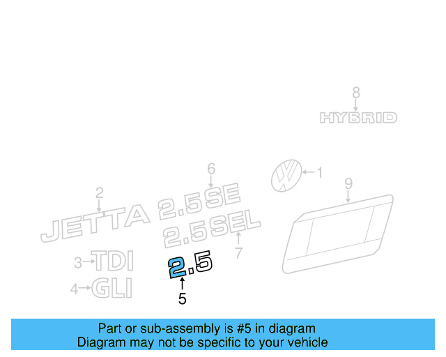 Nameplate 5C6-853-675-N-LIP - View 8