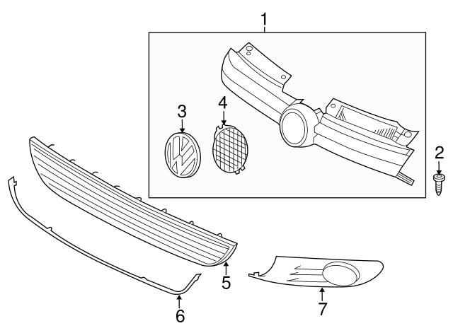 Grille 1K0-853-677-C-9B9 - View 21