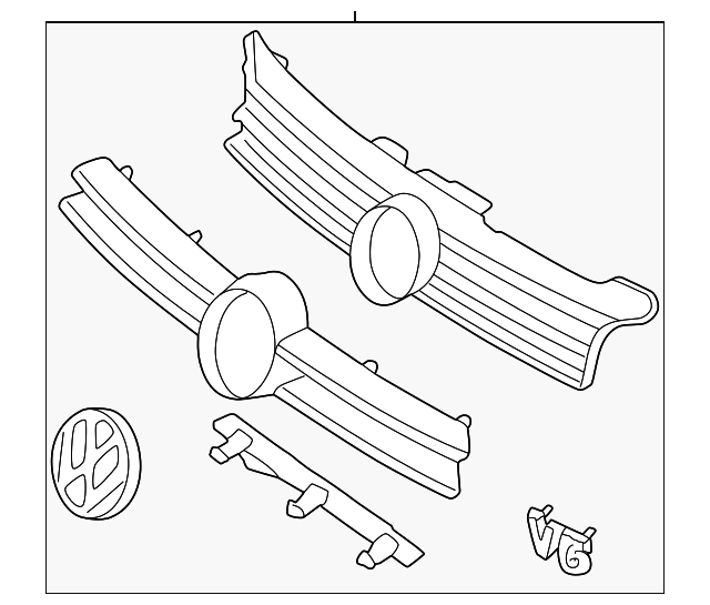 Grille Assembly (Unpainted) 1j5853651lgru