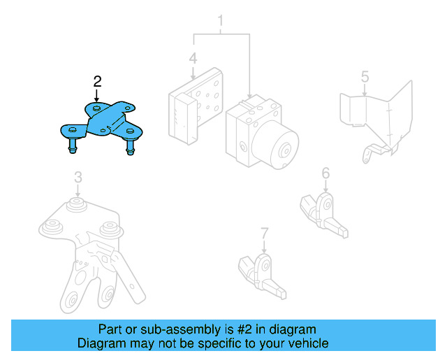 Mount Bracket Holder 1K0-614-235-A - View 6