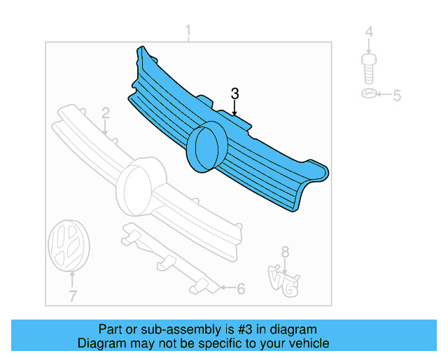Grille 1J5-853-655-C-01C - View 4