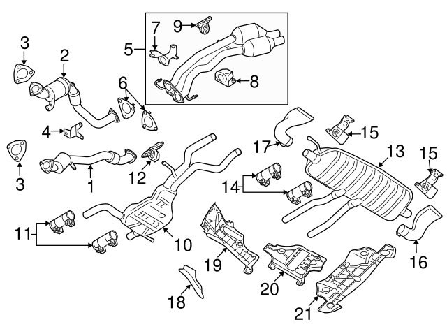 Exhaust System Hanger Bracket 7L8-253-047-F
