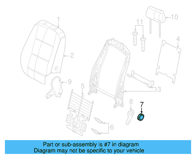 Adjust Knob 8K0-881-671-3G4 - View 3