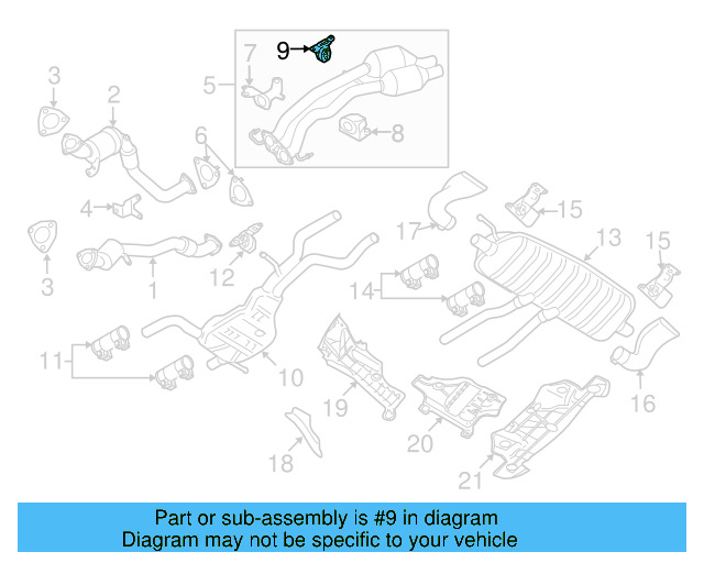Exhaust System Hanger Bracket 7L0-253-144-B - View 7