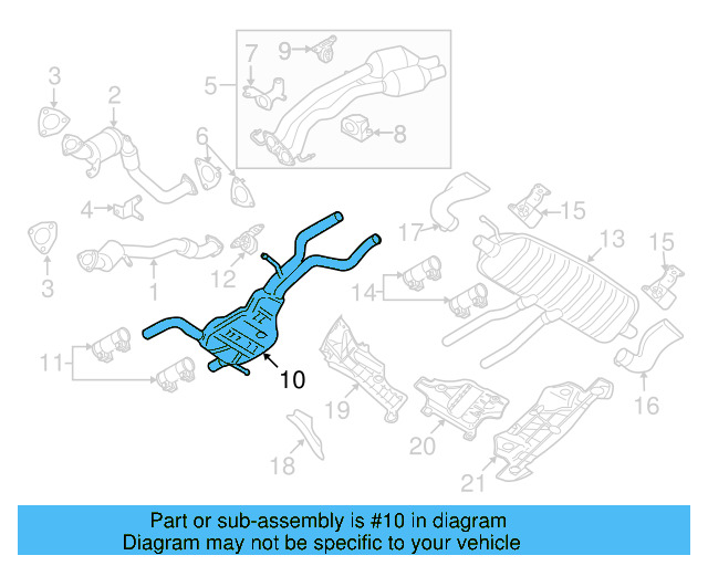 Exhaust System Hanger Bracket 7L0-253-144-B - View 2
