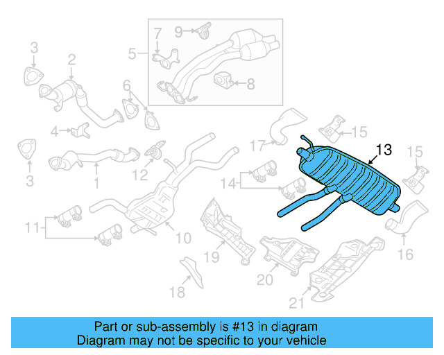 Rear Muffler 7L6-253-609-N - View 5