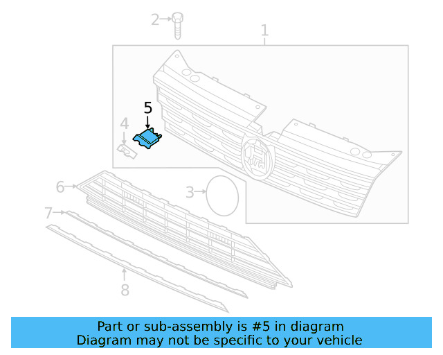 Emblem Bracket 5NA-853-957-9B9