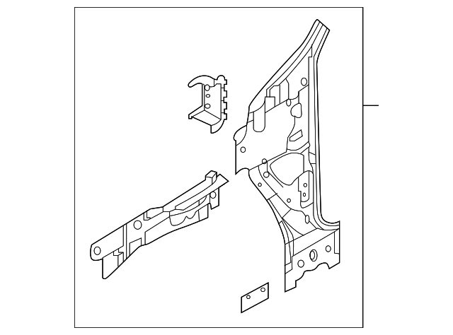 Inner Hinge Pillar 5N0-802-124 - View 5