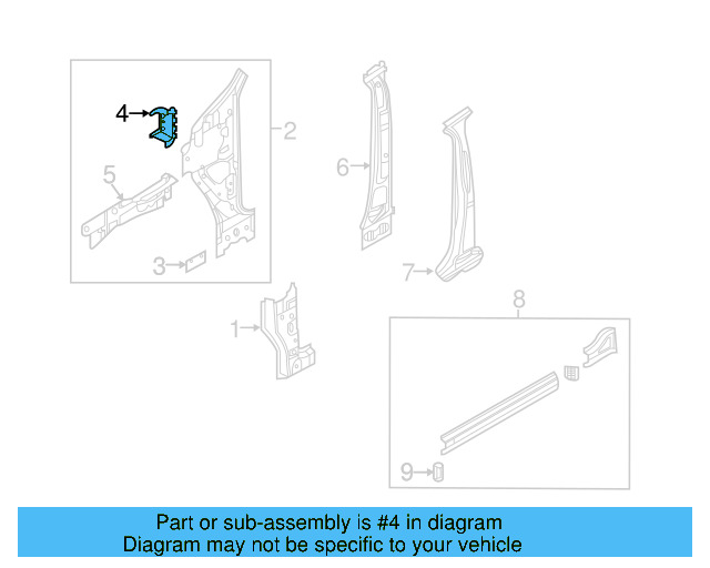 Corner Reinforced 5QN-802-552-A - View 3