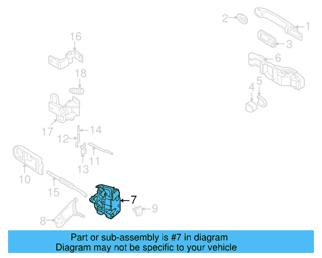 Door Lock Actuator Motor 3B4-839-015-AM - View 14