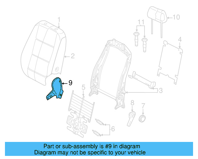 End Cap 1K8-881-327-3G4 - View 3