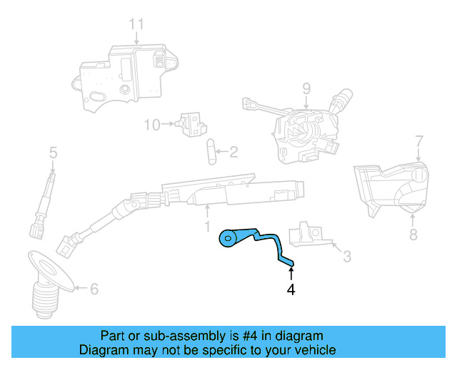 Release Lever 7B0-419-378 - View 2
