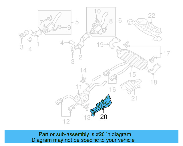 Heat Shield 7L0-825-662-C - View 15