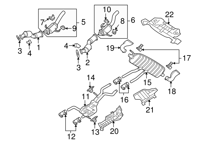 Muffler & Pipe Clamp 1K0-253-141-H - View 63