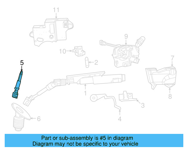 Intermediate Shaft 7B0-419-951 - View 3