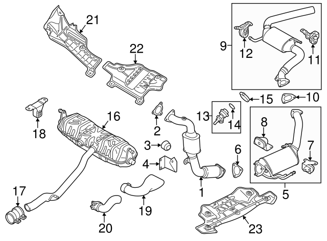 Converter & Pipe Support 7P6-253-047 - View 4