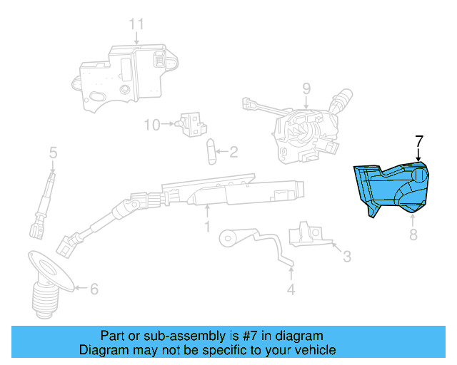 Upper Shroud 7B0-953-515-DX9 - View 3