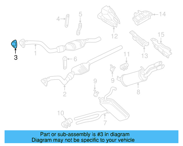 Converter & Pipe Gasket 8D0-253-115-C - View 14