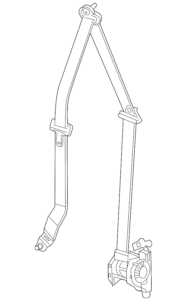 Seat Belt Assembly 7B0-857-706-J-DE5