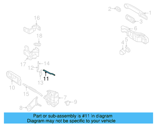 Lock Rod 3B0-839-812-A - View 8