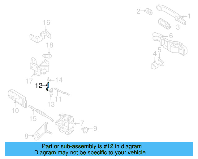 Lock Rod 3B0-839-183-A - View 7