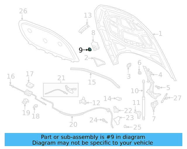 Striker Nut WHT-001-308 - View 3