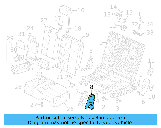 Headrest Guide 5TA-883-920-A-82V - View 18