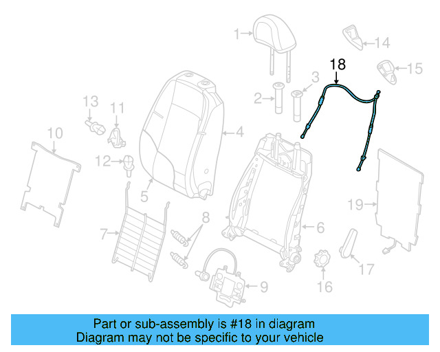 Release Cable 5N0-881-271 - View 12