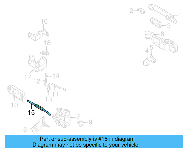 Lock Cable 3B0-839-085-F - View 8