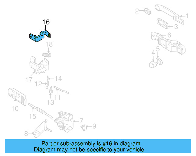 Upper Hinge 3B4-833-402-E - View 6