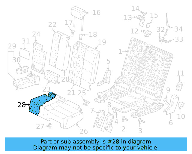 Seat Cushion Pad 5NN-885-375-A - View 5
