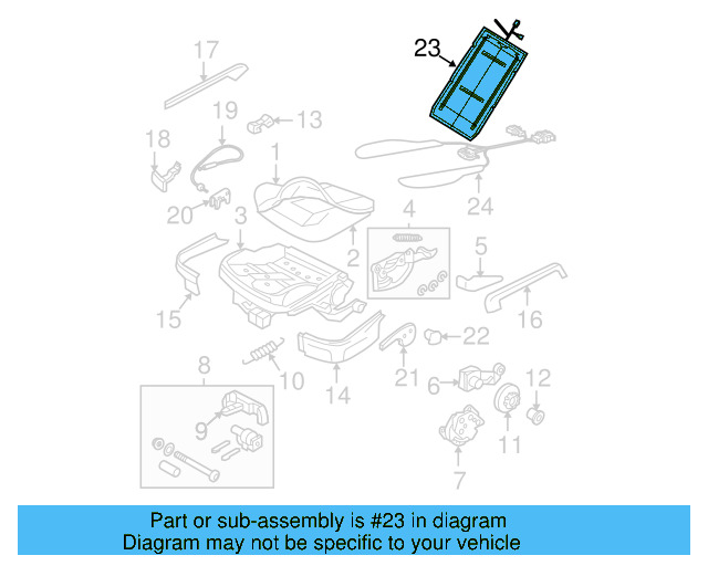 Seat Cushion Heater 1C0-963-555-C - View 7