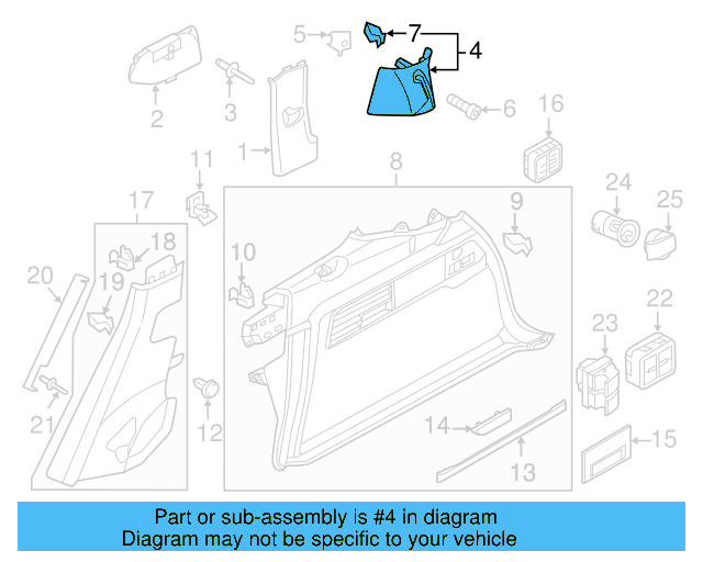 Rear Trim 7P6-867-246-B-MFV