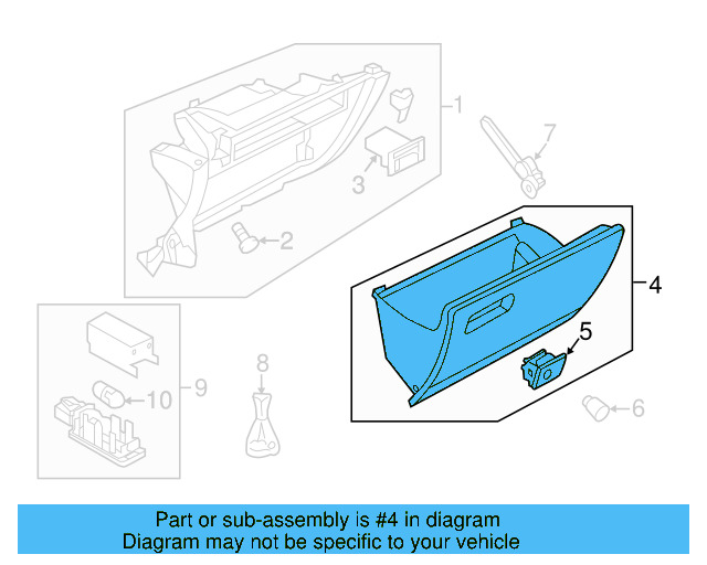 Glove Box Door 5G1-857-114-H-ZA2