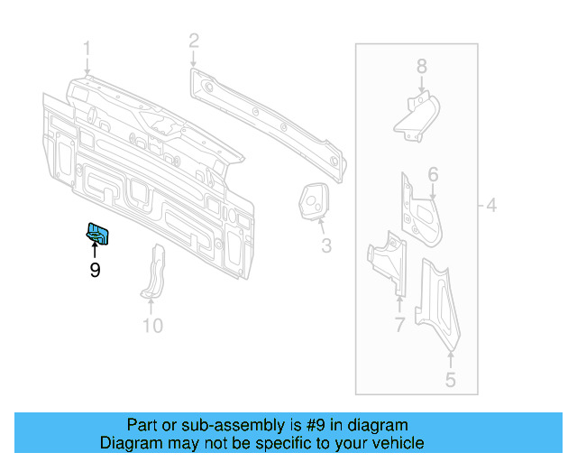 Filler Plate 5N0-810-499 - View 7