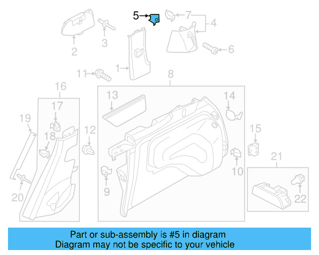 Side Trim Fastener WHT-003-482 - View 12