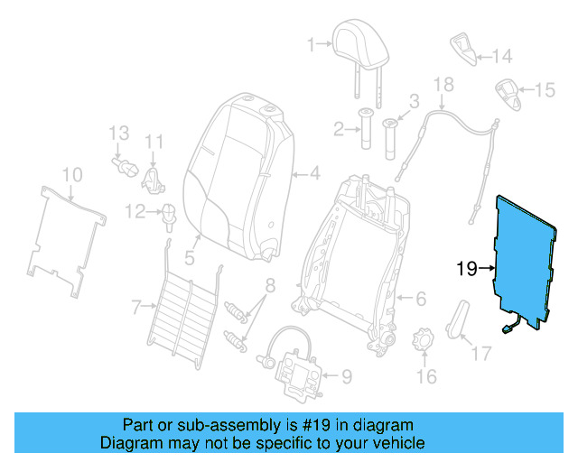 Seat Back Heater 5C5-963-557 - View 3