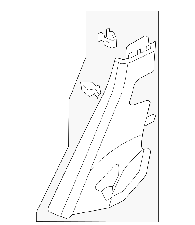 Lower Quarter Trim Retainer Clip 7L0-867-208 - View 3