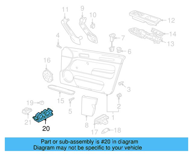 Window Switch 1J3-959-857-B - View 7