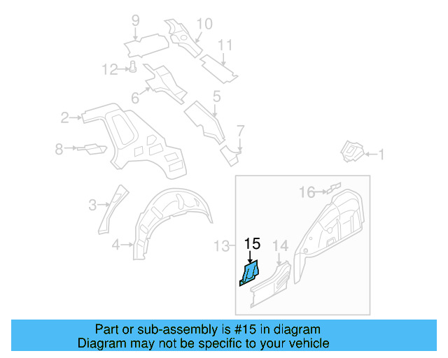Inner Reinforced 5N0-803-477 - View 2