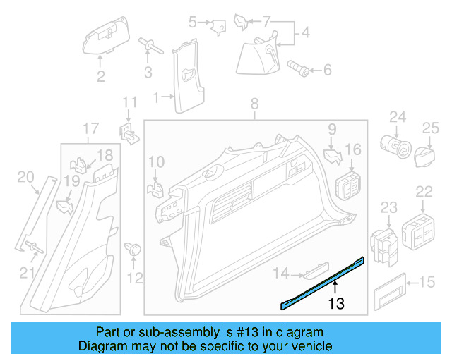 Seat Switch 7P6-959-519 - View 2