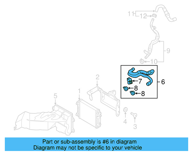 Radiator Coolant Hose 5C0-121-049-F - View 4