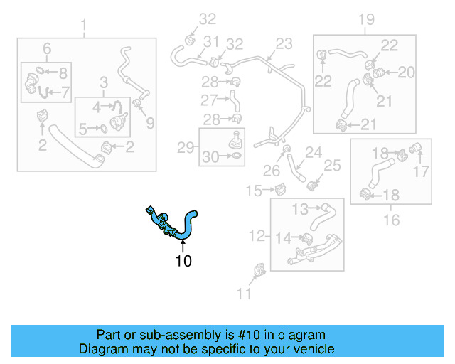 Water Pipe 5C0-121-070-J - View 18