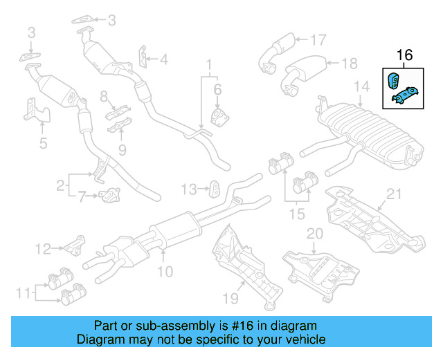 Rear Muffler Bracket 7P0-253-144 - View 23