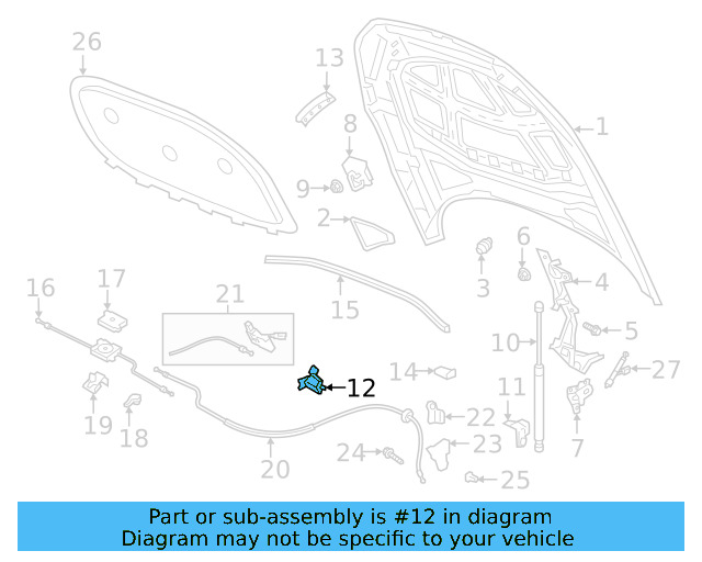 Support Strut Bracket 5Q0-823-402-B - View 4