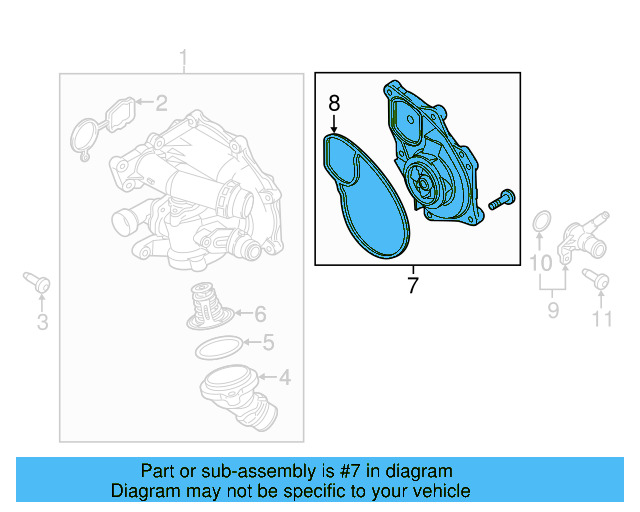 Water Pump Assembly 06A-121-012-G - View 28