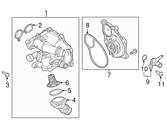Engine Coolant Outlet Flange 06K-121-132-H - View 20