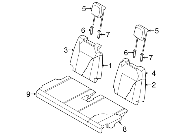 Seat Back Pad 5NN-888-775-A
